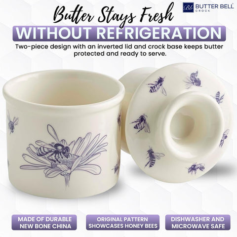 Butter Bell base method with water demonstrates airtight seal for butter freshness.