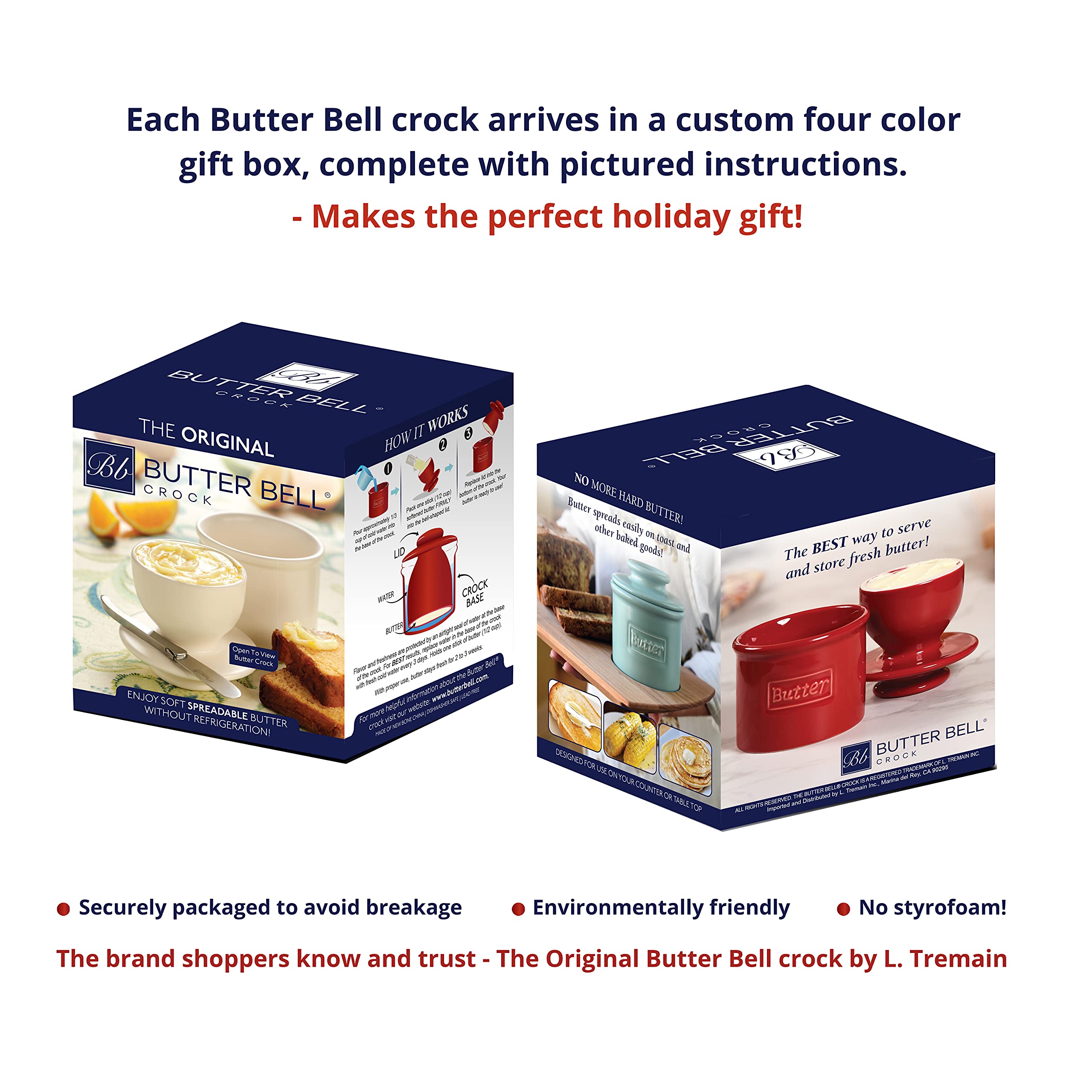 Gift-ready Butter Bell packaging makes a thoughtful option for housewarmings and celebrations.