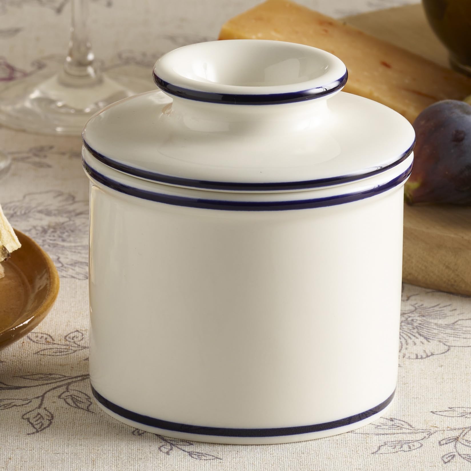 Butter Bell inverted-bell lid illustrates simple two-piece design for use