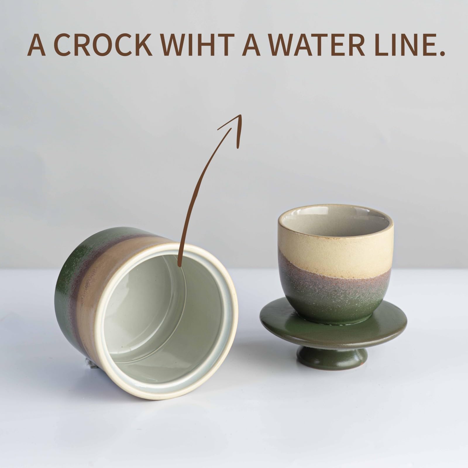 Ceramic butter keeper is dishwasher-safe for quick cleanup.