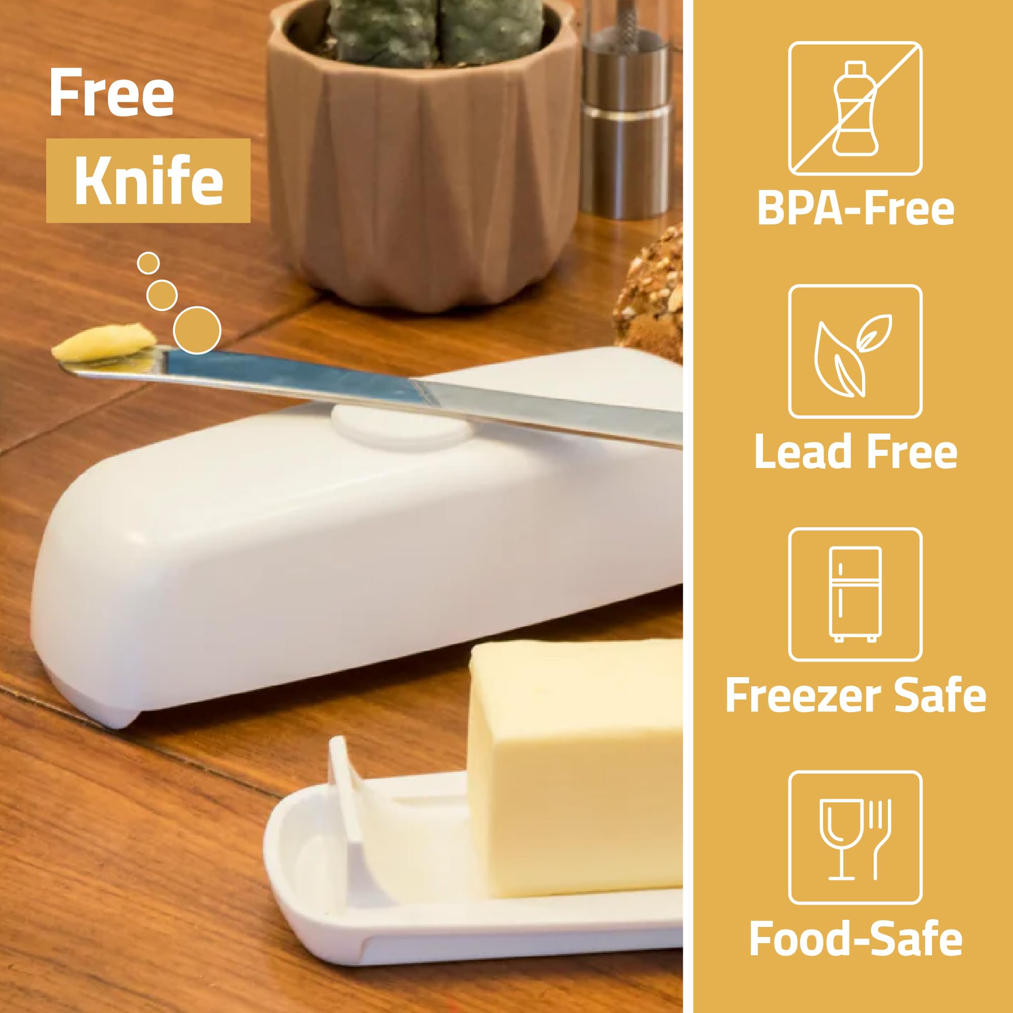 Dishwasher-safe plastic enables fast, simple cleanup.