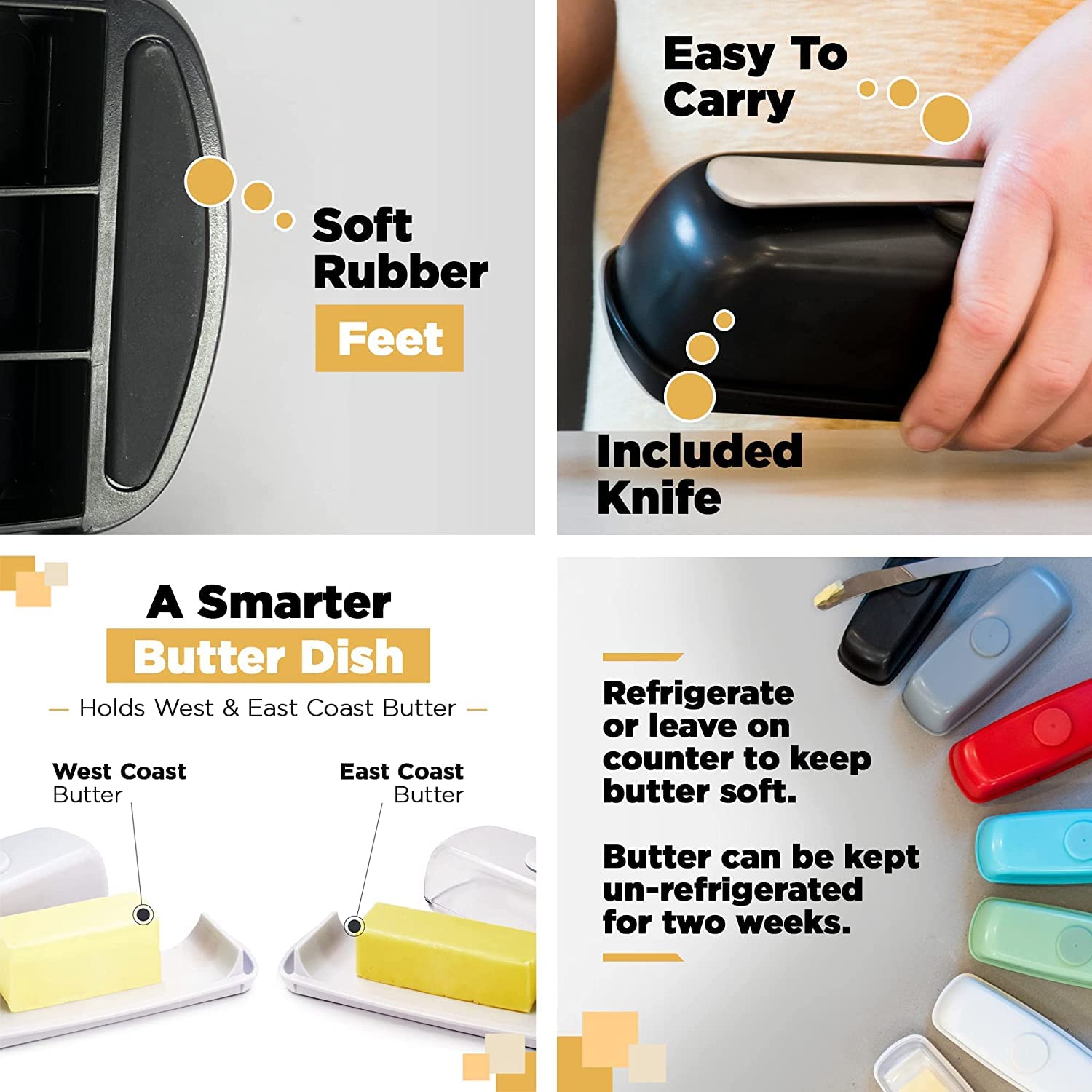 Butter Hub magnetic lid securely holds the knife during use