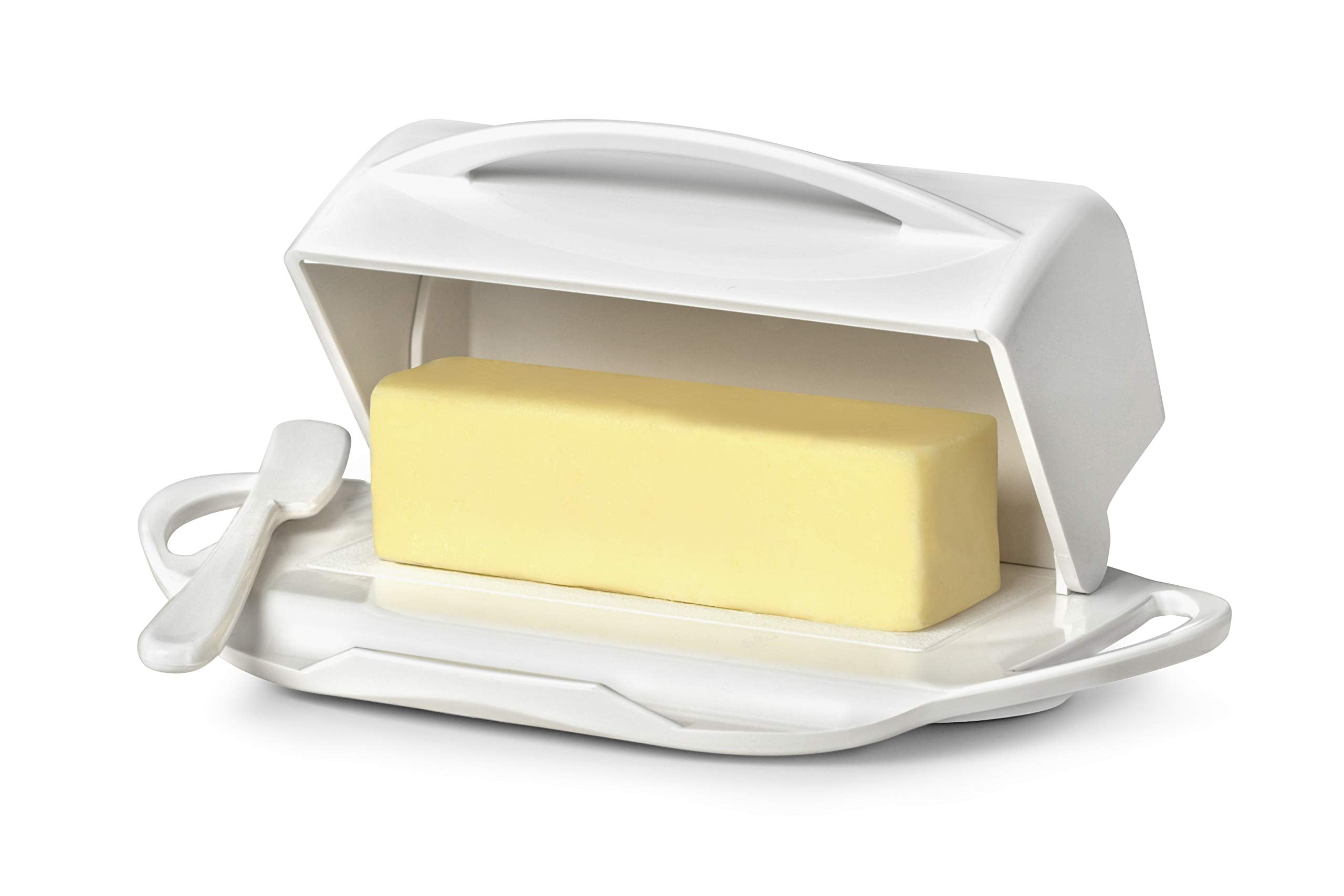 Butterie 8-ounce capacity holds two sticks of butter for convenient use.