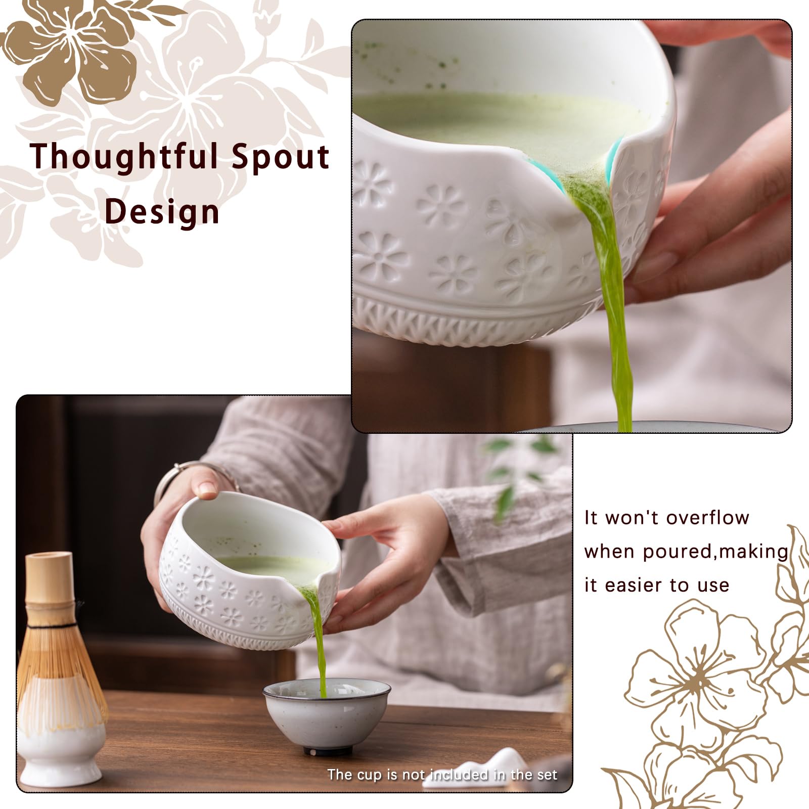 Buucup bamboo whisk with 76 tines for velvety froth