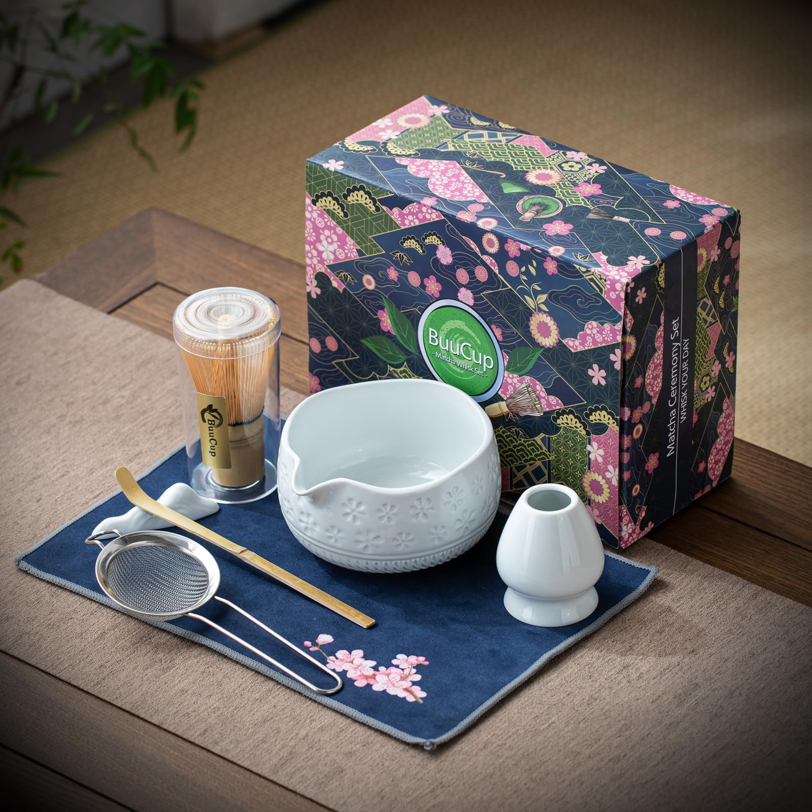 Buucup cherry blossom tea towel adds seasonal flair