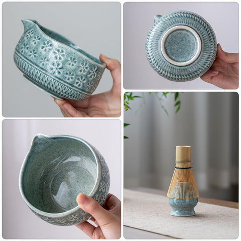 Buucup matcha whisk set sifter, ensures smooth, evenly blended tea.