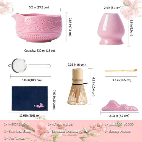 Buucup pink matcha scoop for precise powder measurement