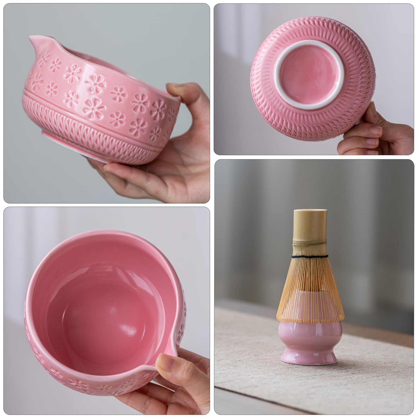 Buucup pink whisk holder keeps tools organized on the counter