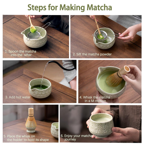 Buucup stainless steel sifter for smooth, clump-free matcha preparation.
