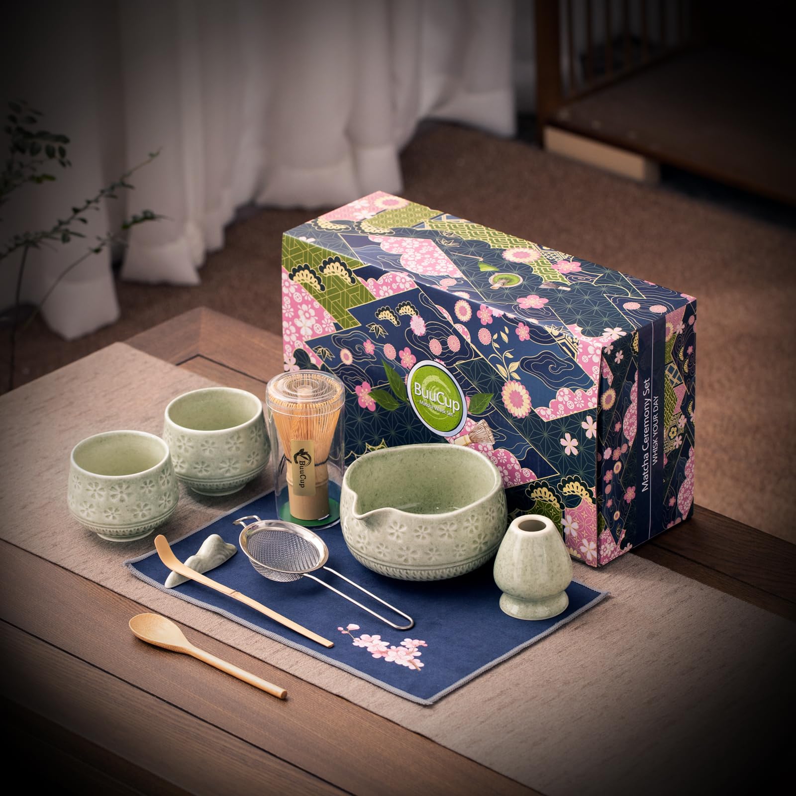 Buucup tea towel for quick drying and tidy prep area.