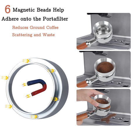 BUWILRQ dosing ring helps portion grounds accurately with less waste.