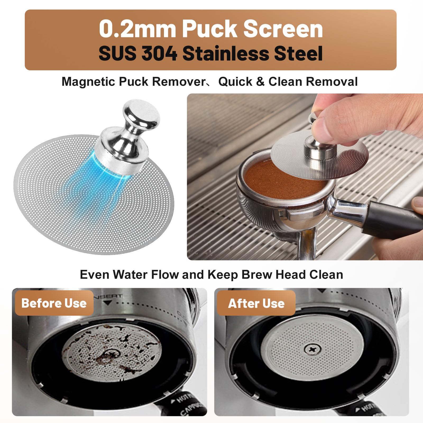 BUWILRQ magnetic remover tool lifts puck screen easily