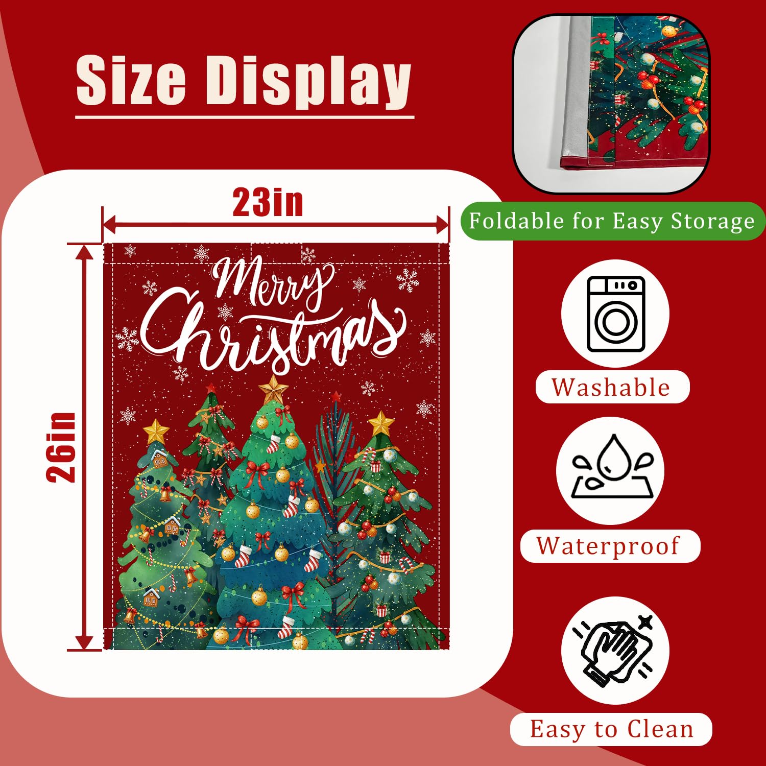 Buxjexh Merry Christmas Dishwasher Cover brightens surfaces while protecting against splashes