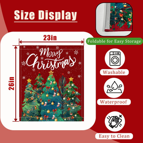 Buxjexh Merry Christmas Dishwasher Cover brightens surfaces while protecting against splashes