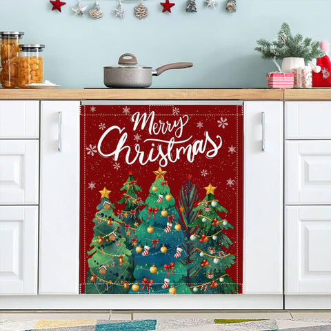 Buxjexh Snowflake Holly Evergreen design enhances holiday mood in the kitchen