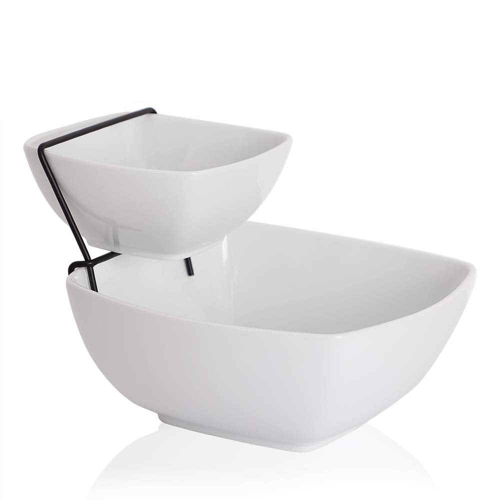 Buyajuju chip and dip stand highlights chips and dips for parties