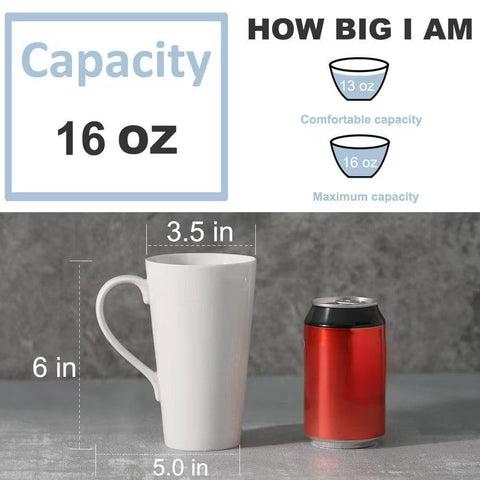 Buyajuju white ceramic mug - handle closeup, comfortable grip for daily hot beverages