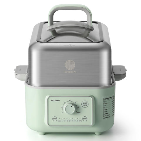 Buydeem G52 steamer with 5L capacity suitable for 2–4 servings