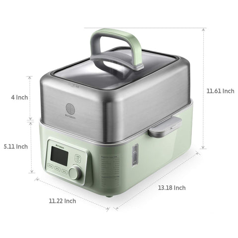BUYDEEM G553 steamer keeps food warm for hours after cooking