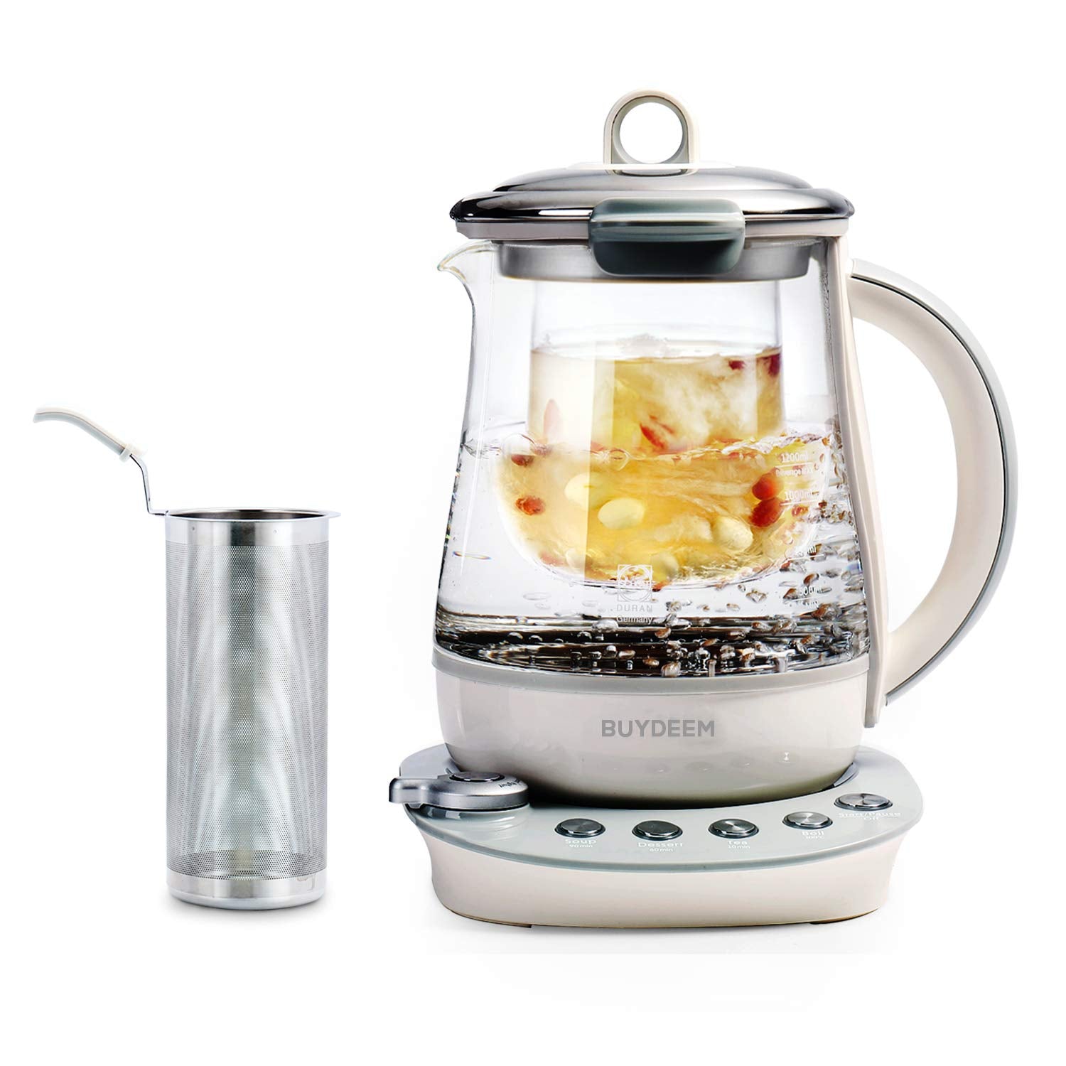 BUYDEEM K2683 9-in-1 programs interface for versatile home brewing.