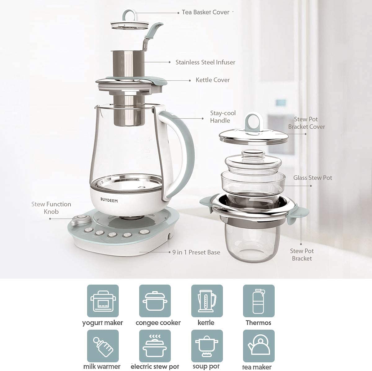 Precise temperature controls enable consistent results across recipes.