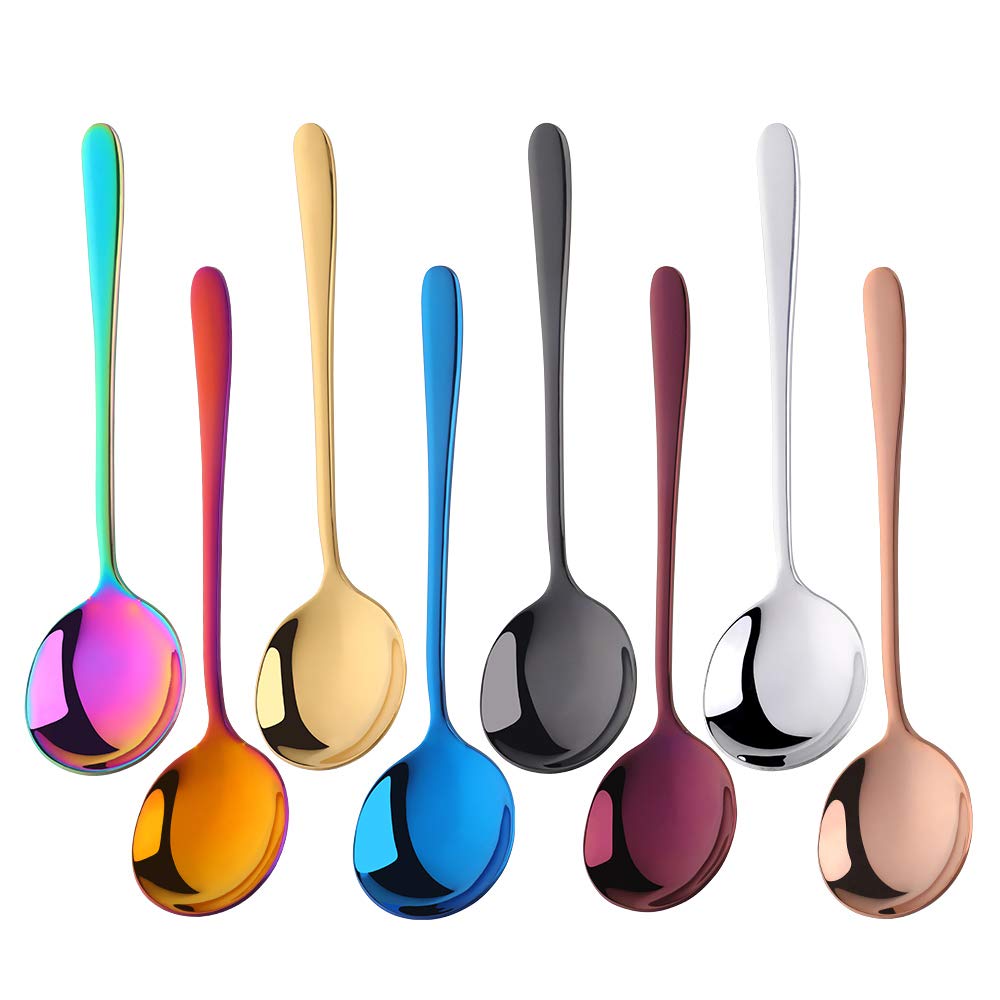 Buyer Star 8-piece gold soup spoons add elegant touch to meals