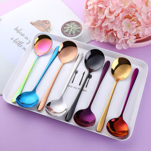Buyer Star orange-red spoons brighten casual dinners with vibrant color