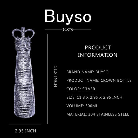 Travel-friendly Buyso Bling Water Bottle for on-the-go hydration