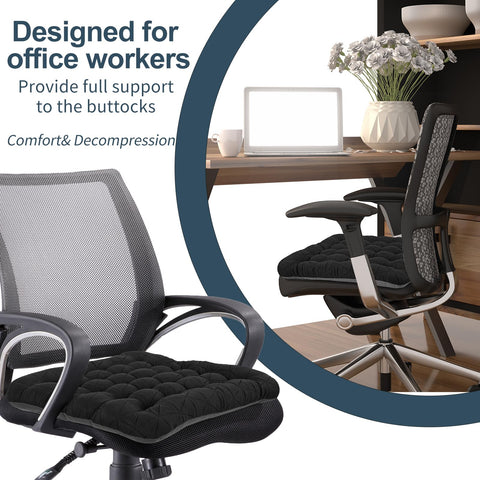 BUYUE cushion bottom with anti-slip silicone keeps chair stable during daily use.