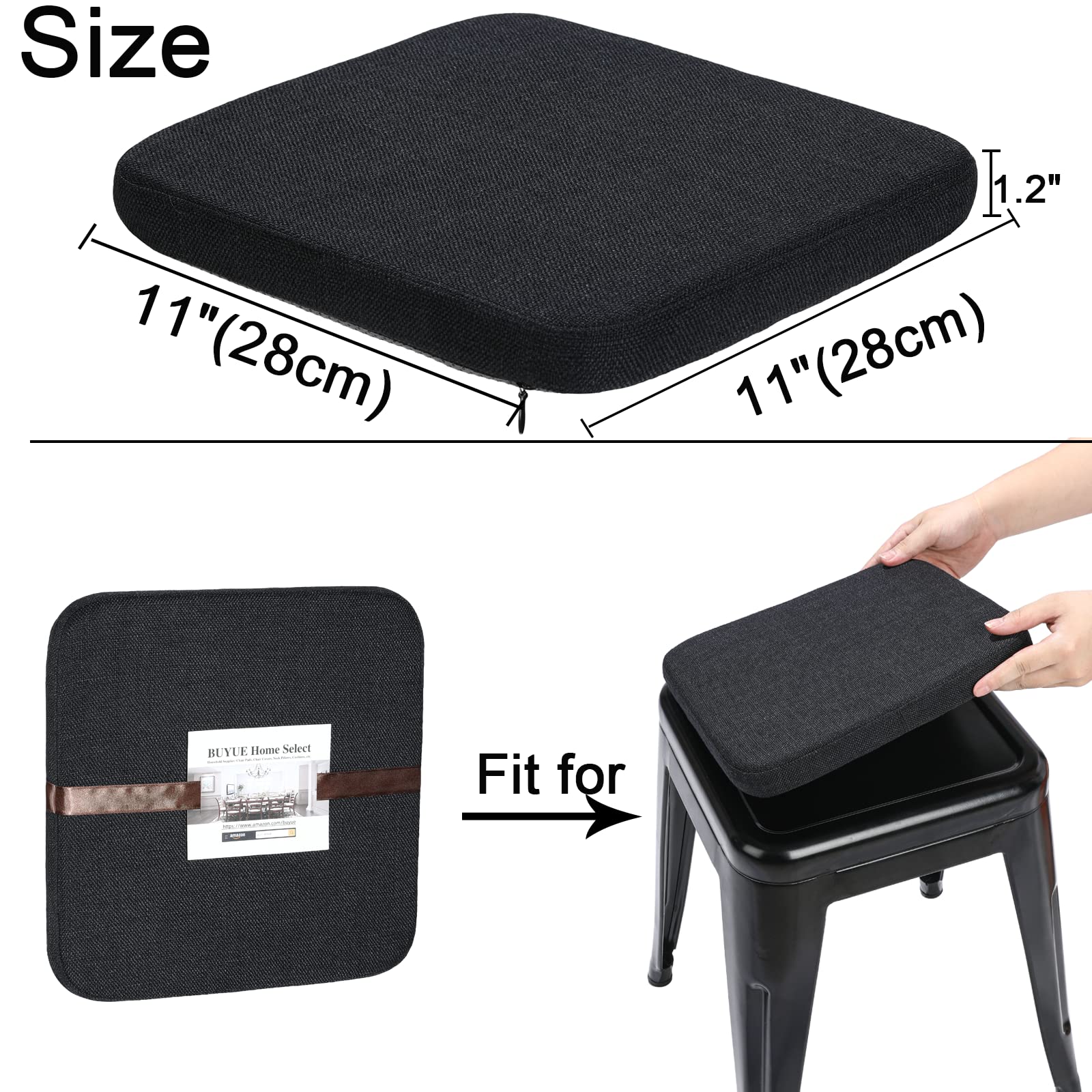 BUYUE magnet–secure attachment cushion for metal stools