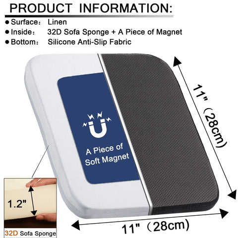 BUYUE breathable linen seat pad with anti-slip bottom keeps cushions in place