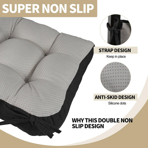 BUYUE silicone anti slip bottom keeps cushions in place during use