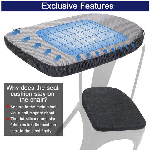 Detail of BUYUE silicone anti-slip bottom on cushion edge.