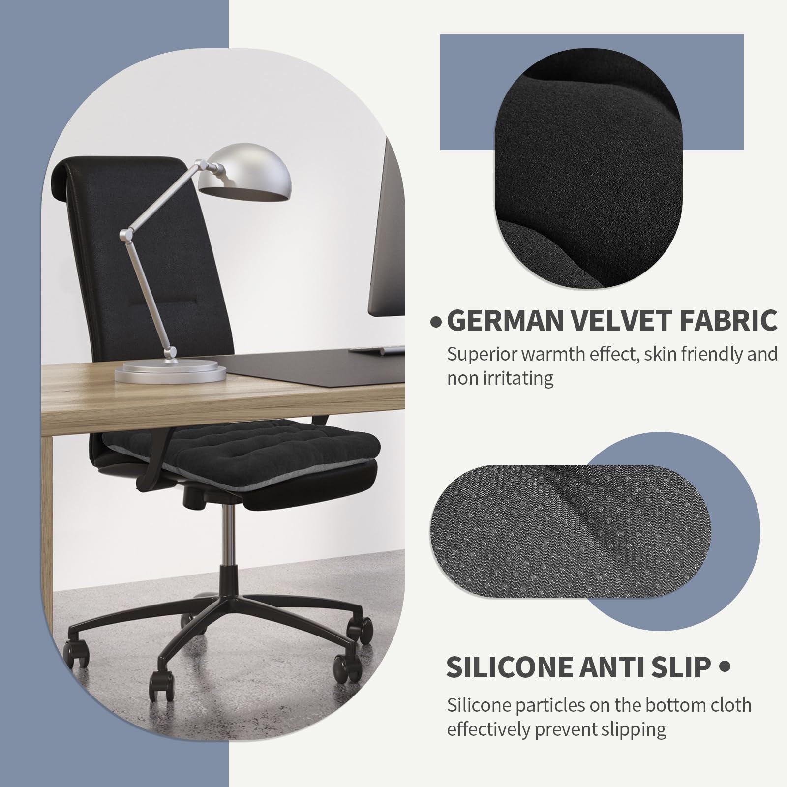 BUYUE cushion pictured with kitchen chair for home dining comfort.