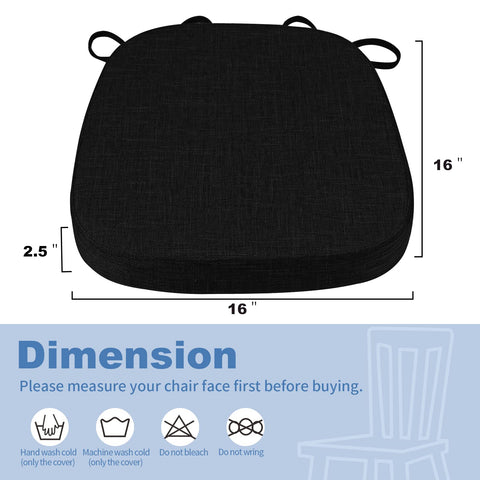 Removable washable cover for easy cleaning on Buyue linen chair cushion.