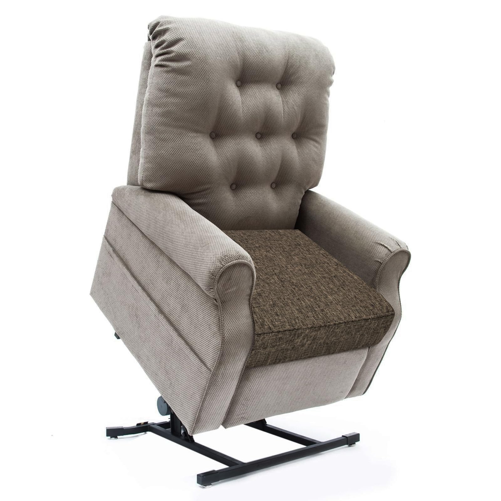 BUYUE thickened chair lifting cushion top view in brown for comfortable seating