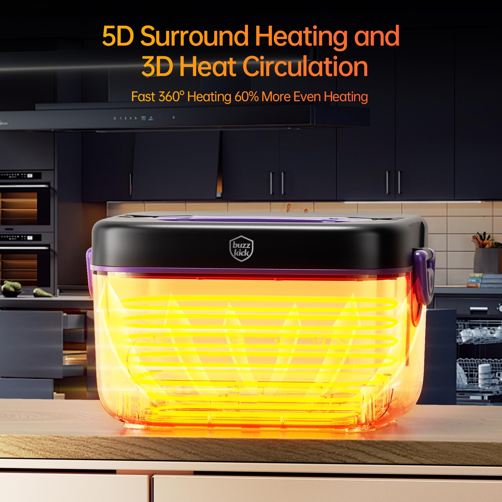 Buzzkick 100W heating in a compact design for busy days