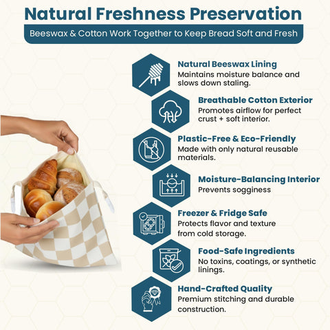 Buzzy Bags organic cotton material supports durable reusable storage