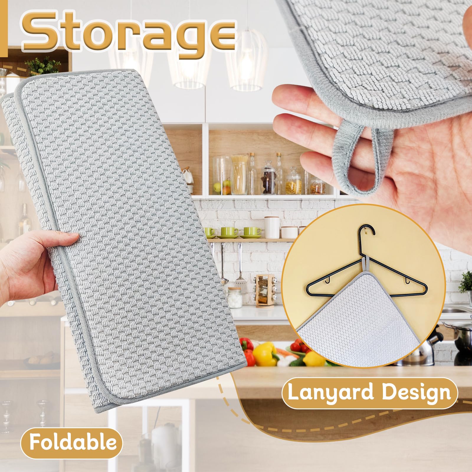 Bvrbaory 3-pack folded for compact storage, space-saving drying solution.
