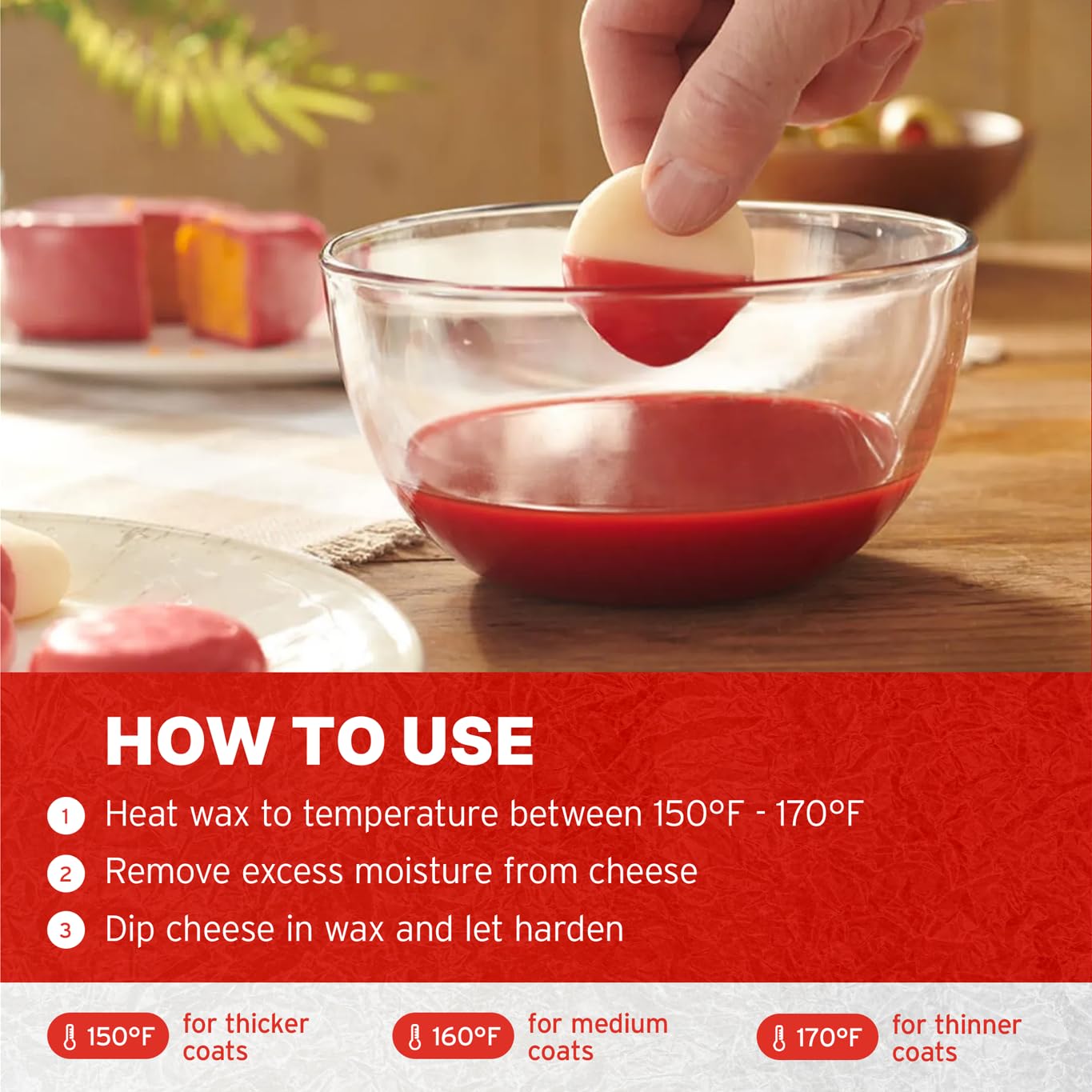 BW Blended Waxes red-melt—even melt behavior for dependable coverage