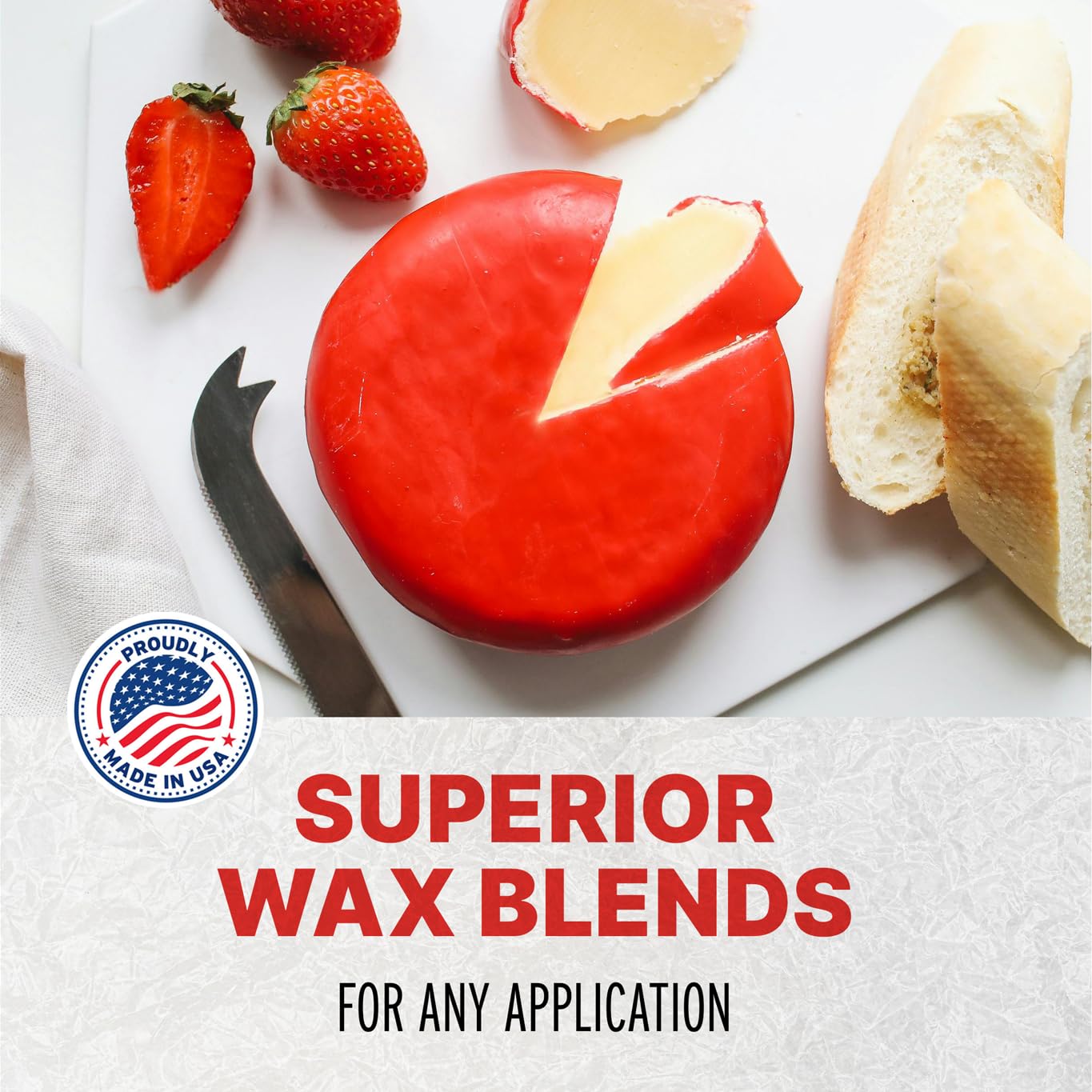 BW Blended Waxes red-packshot-quality—consistent results with single-block design