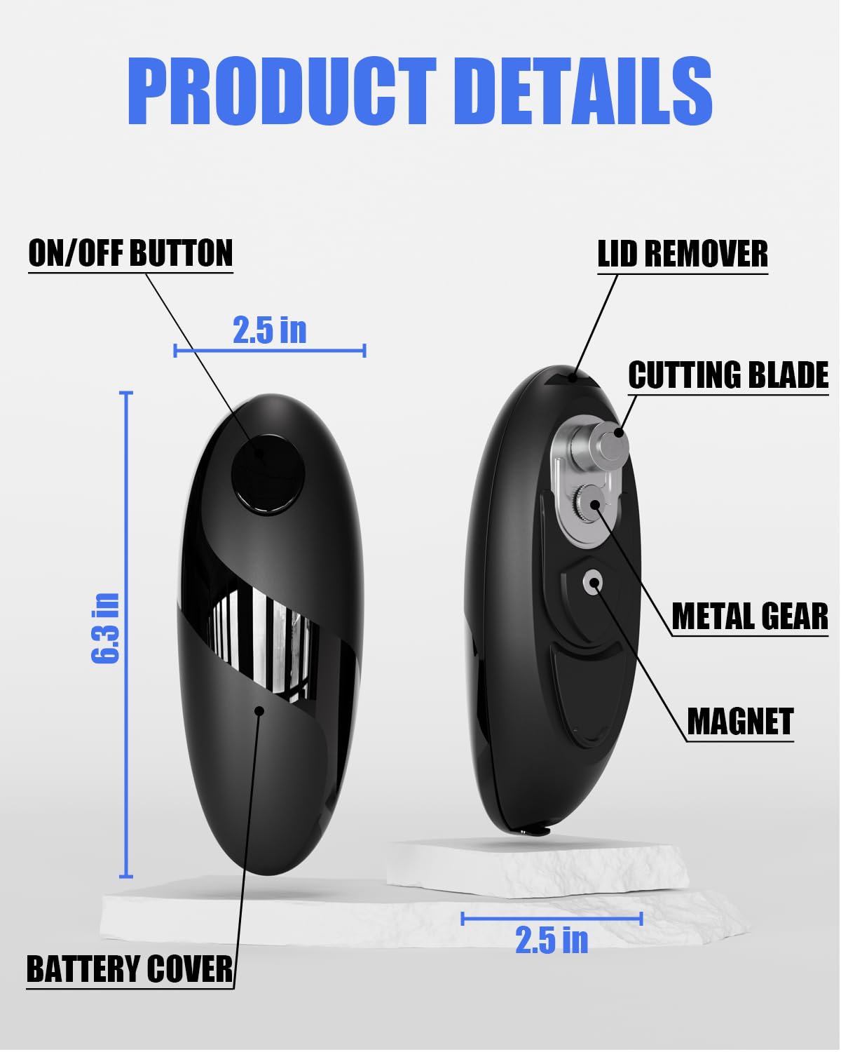 Universal fit supports most standard cans for daily use