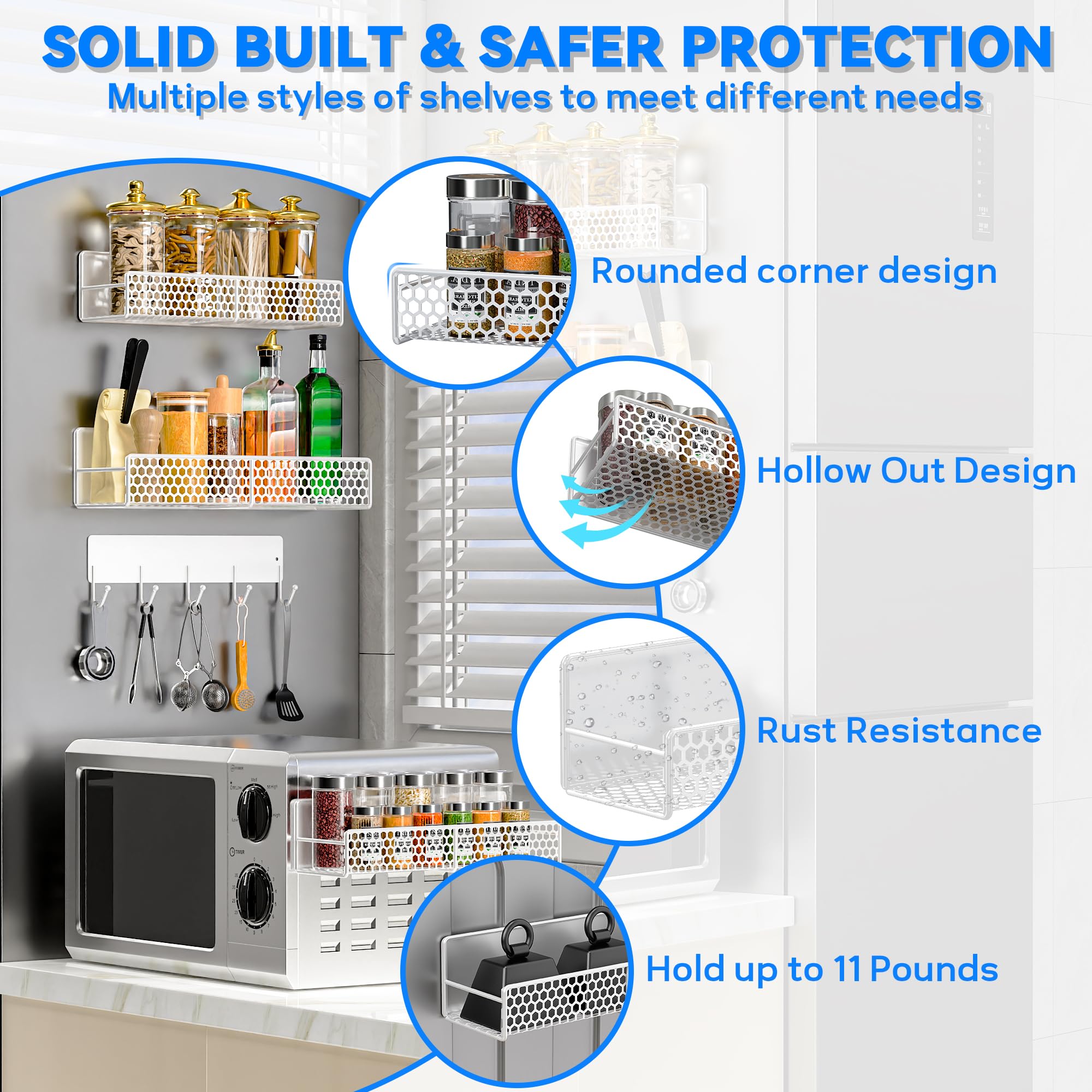 Bwesdero anti-rust construction ensures long-lasting magnetic storage.
