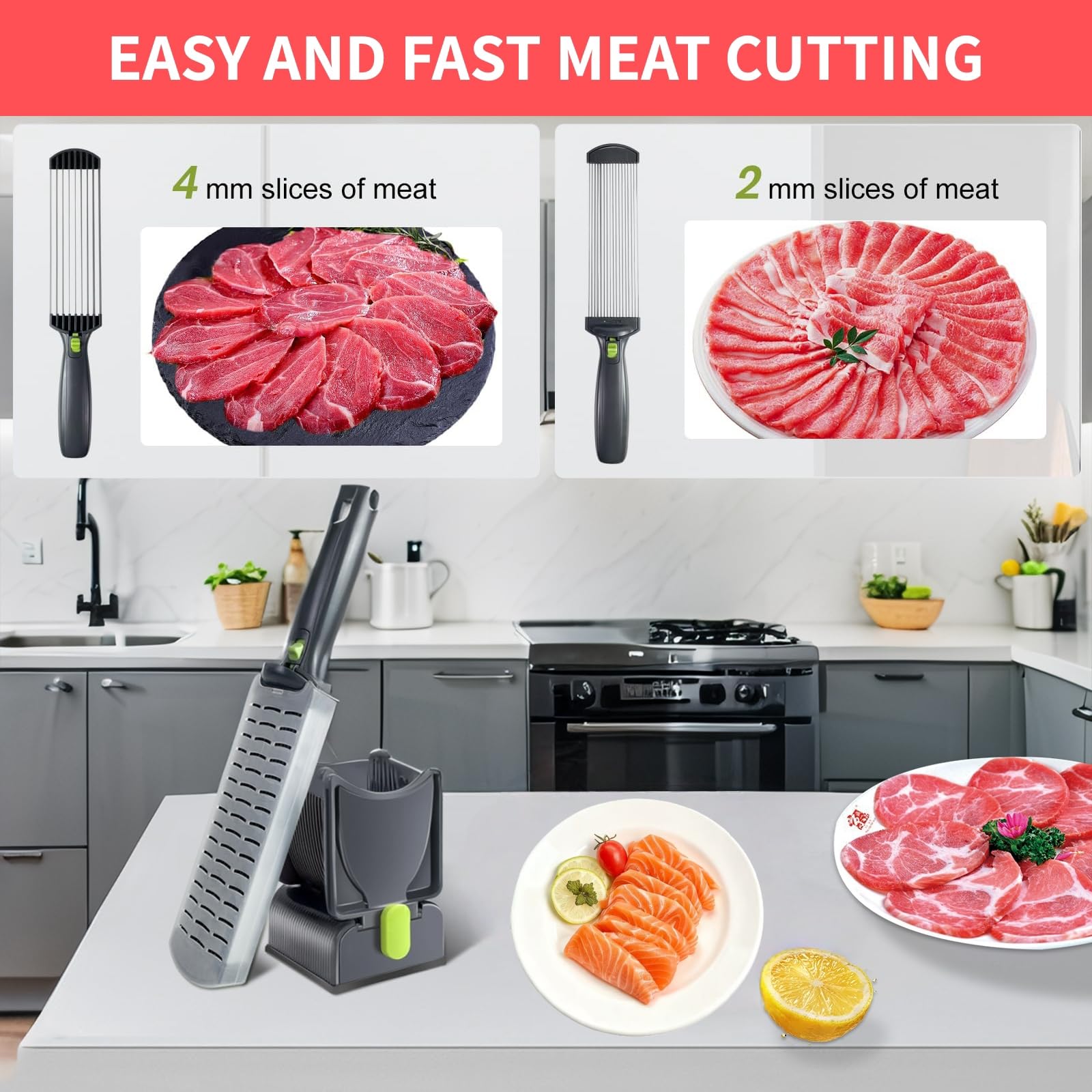 Bwhhoxi slicer showing 2mm and 4mm thickness options for versatile cuts.