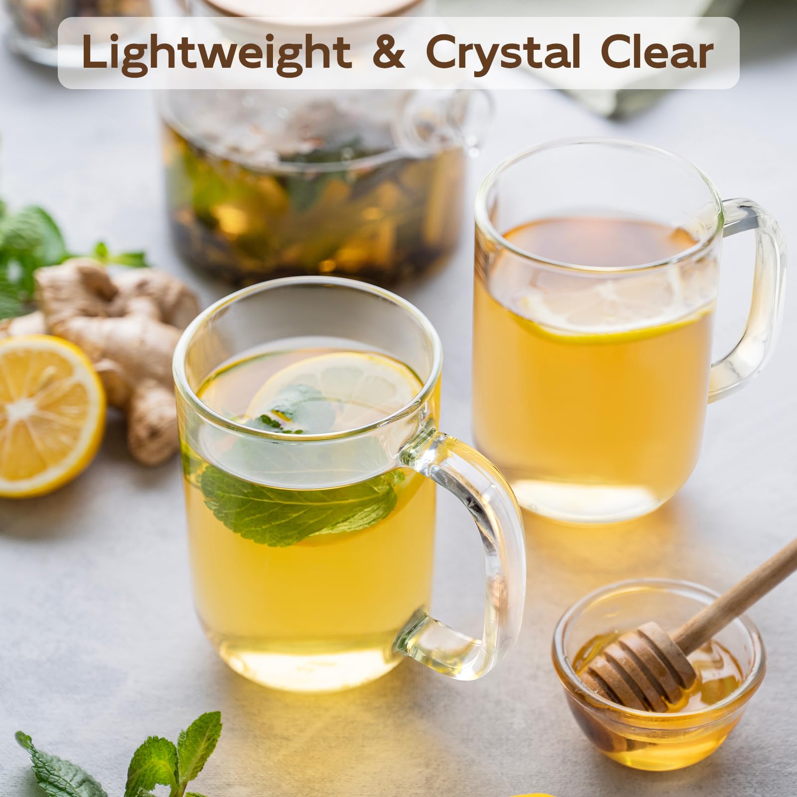 BWODYAY borosilicate mug with flat bottom, easy to warm and clean