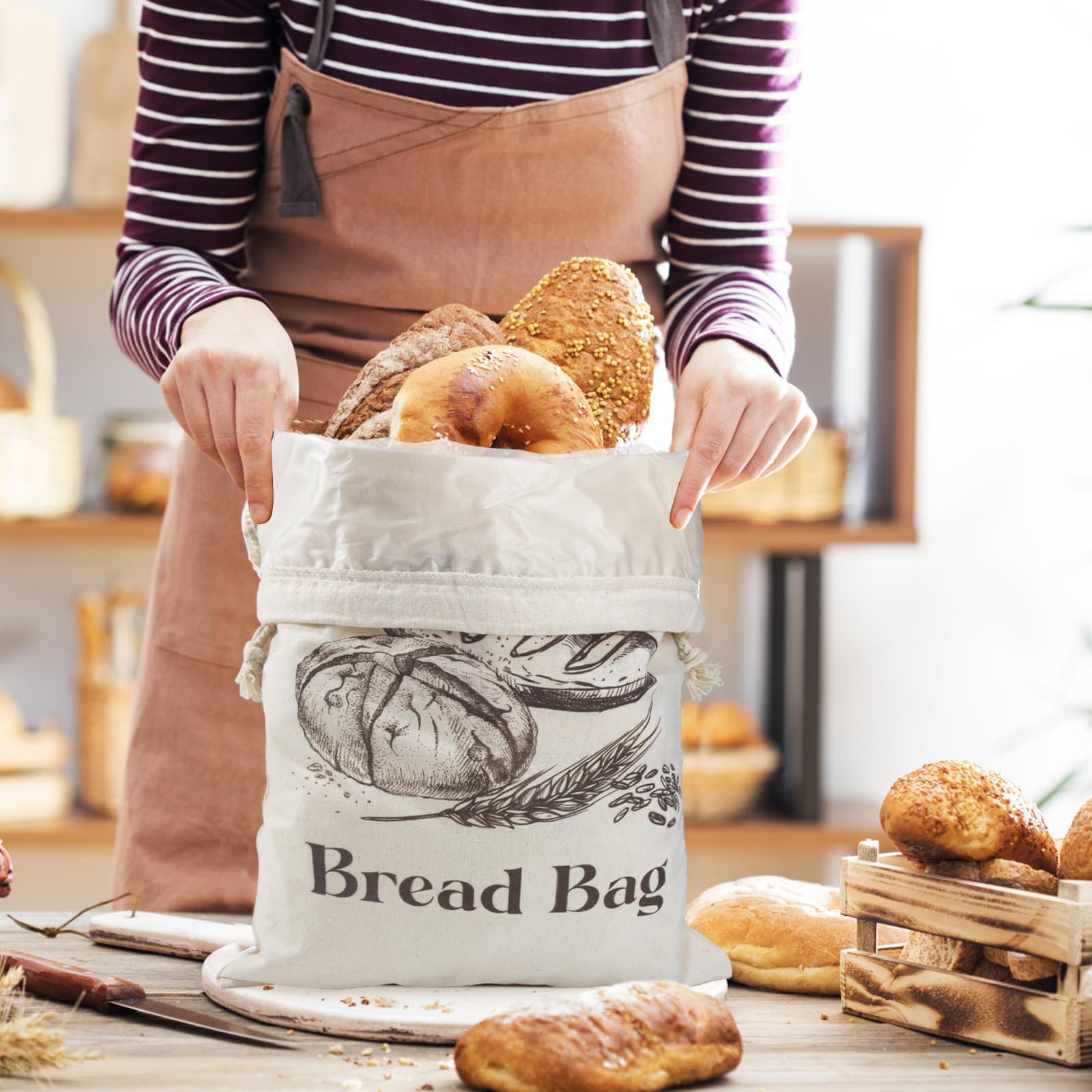 BXFRAE sourdough bags promote natural moisture balance and crust preservation