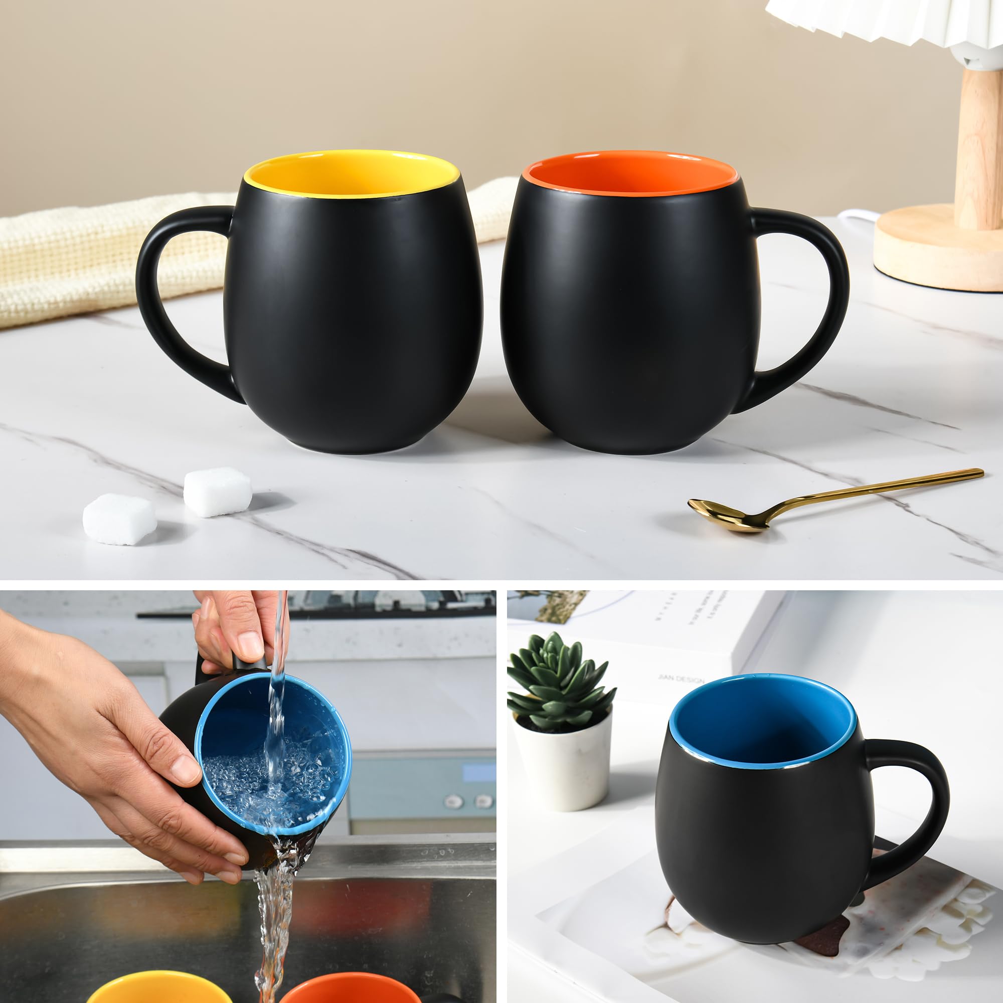 BYCNZB 20oz mug set dining-table-scene showcases stylish versatility for home or cafe