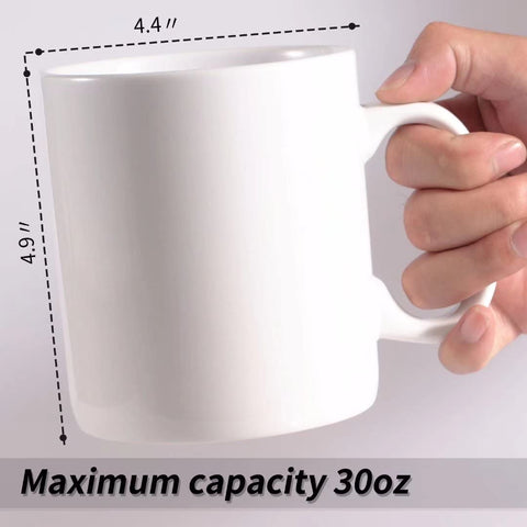 BYCNZB 30oz mug white paired pack ideal for shared use