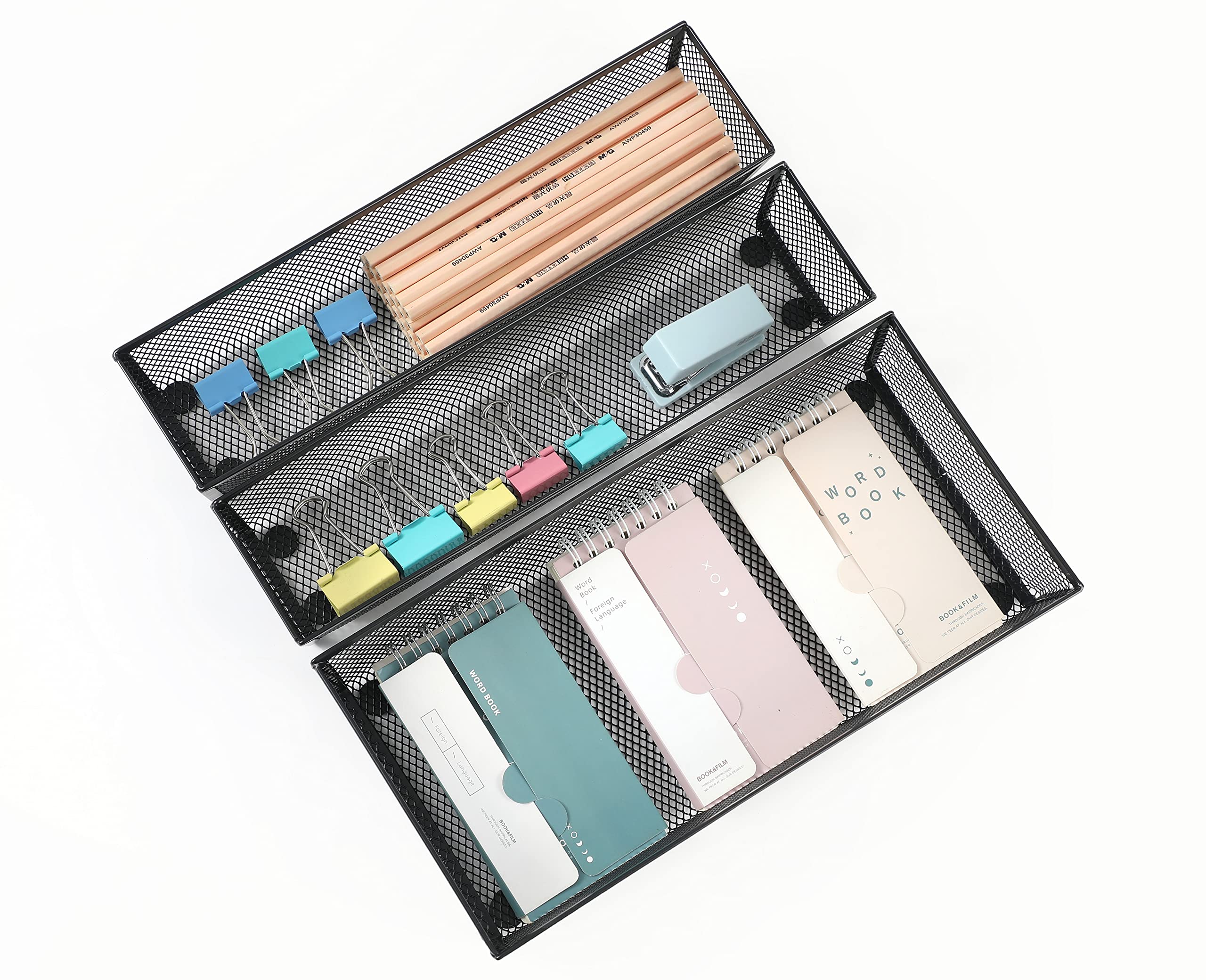BYCY sturdy steel mesh construction resists deformation for long-lasting organization.