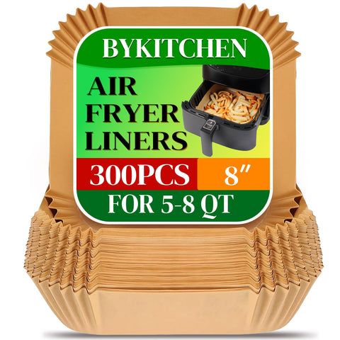 BYKITCHEN 300pcs liners in Ninja AF141 basket for quick cleanup